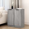 vidaXL Dressoirs 2 st 30x30x70 cm bewerkt hout grijs sonoma eikenkleur