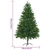 vidaXL Kerstboom met 300 LED met standaard Groen 180 cm PE