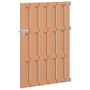 vidaXL Tuinpoort 100 x 150 cm WPC en Aluminium Bruin