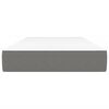 vidaXL Pocketveringmatras 90x200x20 cm stof donkergrijs