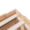 vidaXL Bedframe zonder matras stapelbaar 100x200 cm massief hout