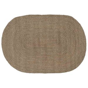 vidaXL Vloerkleden Grijs 122 x 183 cm Jute