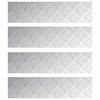 vidaXL Trap Tread Rechthoekig 4 pcs Zilver 80 x 20 cm Aluminium
