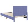 vidaXL Bedframe voor kinderen met hoofdbord Jeans Blauw 90 x 200 cm