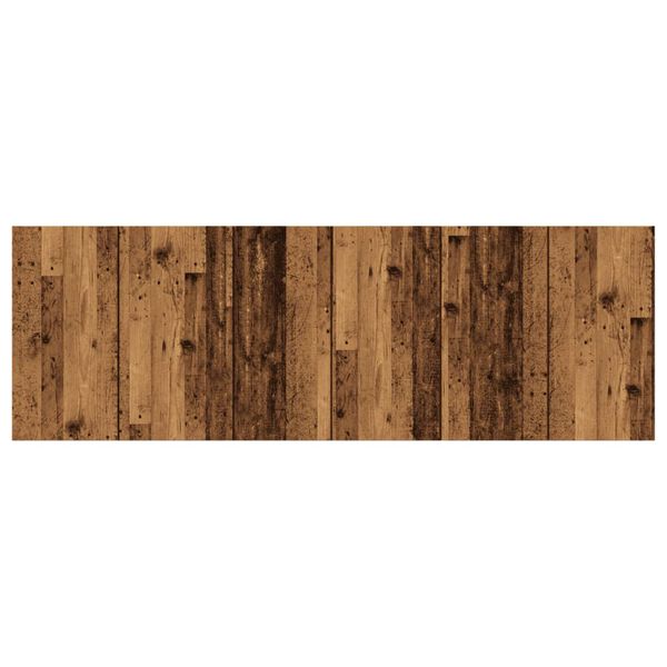 vidaXL Hoofdbord wandmodel 240x1,5x80 cm bewerkt hout oud houtkleurig