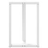 vidaXL Bartafelpoten 2 st T-vormig 60x35x(90-91) cm staal wit