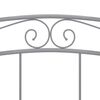 vidaXL Bedframe metaal grijs 180x200 cm
