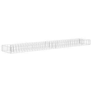 vidaXL Gabion plantenbak verhoogd 180x30x10 cm gegalvaniseerd staal