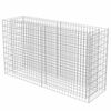 vidaXL Gabion plantenbak verhoogd 180x50x100 cm gegalvaniseerd staal