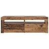 vidaXL Tv-meubel met LED 120x35x40 cm bewerkt hout oud hout