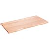 vidaXL Wastafelblad 80x40x2 behandeld massief hout lichtbruin