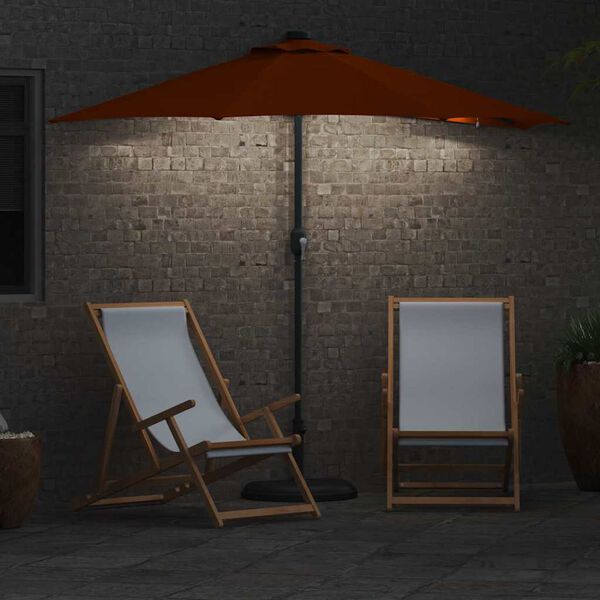 vidaXL Tuinparasol Terracotta 294 x 150 x 223 cm Stof