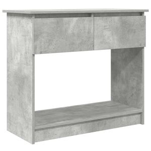 vidaXL Wandtafel met lades 85,5x38,5x74,5 cm betongrijs