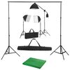 vidaXL Fotostudioset met softboxlampen en achtergrond