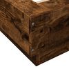 vidaXL Bedframe bewerkt hout gerookt eikenkleurig 100x200 cm