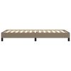 vidaXL Bedframe zonder matras 80x200 cm stof taupe