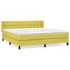 vidaXL Boxspring met matras stof groen 180x200 cm