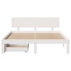 vidaXL Bedframe met lades massief grenenhout wit 135x190 cm
