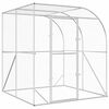vidaXL Kippenhok zilver 200 x 200 x 215 cm Gegalvaniseerd staal