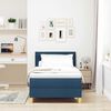 vidaXL LED Box Spring Bed met matras met LED Blauw 100 x 200 cm Stof