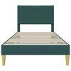 vidaXL Bedframe met hoofdeinde Donkergroen 80 x 200 cm Stof