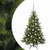 vidaXL Kunstkerstboom met kerstbal 120 cm 150 LED's Warmwit