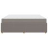 vidaXL Bedframe met matras Taupe 180 x 200 cm Stof