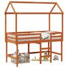 vidaXL Hoogslaper bedframe Waskleur Bruin 90 x 190 cm