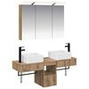 vidaXL Badkamerkastenset 4 pcs Artisanaal eiken 100 x 14,5 x 70 cm