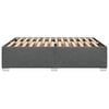 vidaXL Bedframe zonder matras stof donkergrijs 140x200 cm