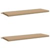 vidaXL Bank Kussens SOEST 2 st 100% Polyester Zand 150 x 50 x 5 cm