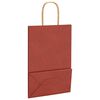 vidaXL Papieren zakken 50 st met hengsels 21x11x31 cm rood