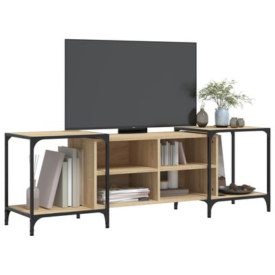 vidaXL Tv-meubel 153x37x50 cm bewerkt hout sonoma eikenkleurig