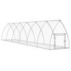 vidaXL Konijnenhok 105x600x120 cm gegalvaniseerd staal zilverkleurig