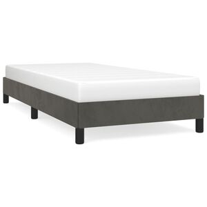 vidaXL Bedframe zonder matras 100x200 cm fluweel donkergrijs