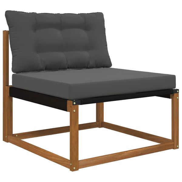 vidaXL Buiten bankkussen 2 pcs Antraciet Polyester