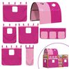 vidaXL Stapelbed met gordijnen 75x190 cm grenenhout roze