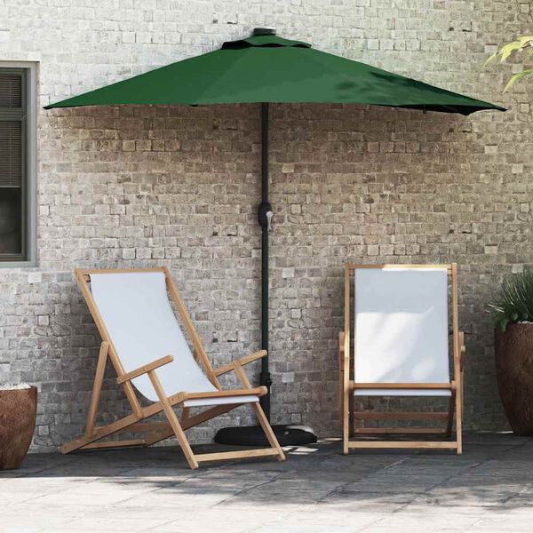 vidaXL Tuinparasol Groen 294 x 150 x 223 cm Polyester en staal