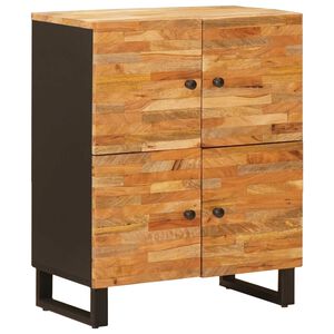vidaXL Bijzetkast Bruin 60 x 33 x 75 cm Massief Mango Hout