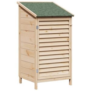 vidaXL Tuinschuur Naturel 59 x 56 x 113,5 cm Massief Vurenhout