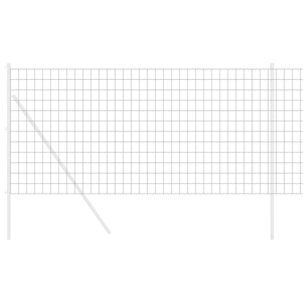 vidaXL Euro Hek Grijs 1.2 x 10 m PVC-gecoat ijzer