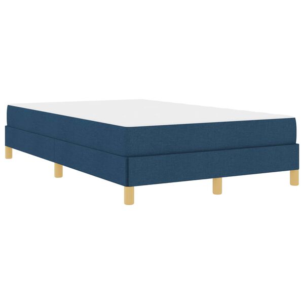 vidaXL Boxspringbed met matras Blauw 120 x 200 cm Stof