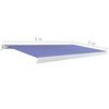 vidaXL Luifel gemotoriseerd 500x300 cm blauw en wit
