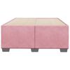 vidaXL Bedframe fluweel roze 120x200 cm