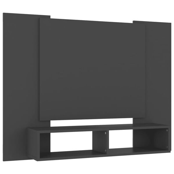 vidaXL Tv-wandmeubel 120x23,5x90 cm bewerkt hout grijs