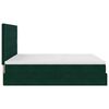 vidaXL Ottoman bed met matrassen 160x200cm fluweel donkergroen