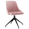 vidaXL Eetkamerstoelen 6 st fluweel roze