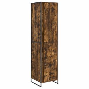 vidaXL Warderobe 2 pcs Rook Eik 50 x 50 x 200 cm Bewerkt hout