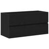 vidaXL Badkamertenk te kast Zwart Eiken 90 x 38,5 x 45 cm Bewerkt hout