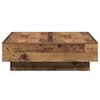 vidaXL Salontafel Oudhout 90 x 90 x 28 cm Bewerkt hout